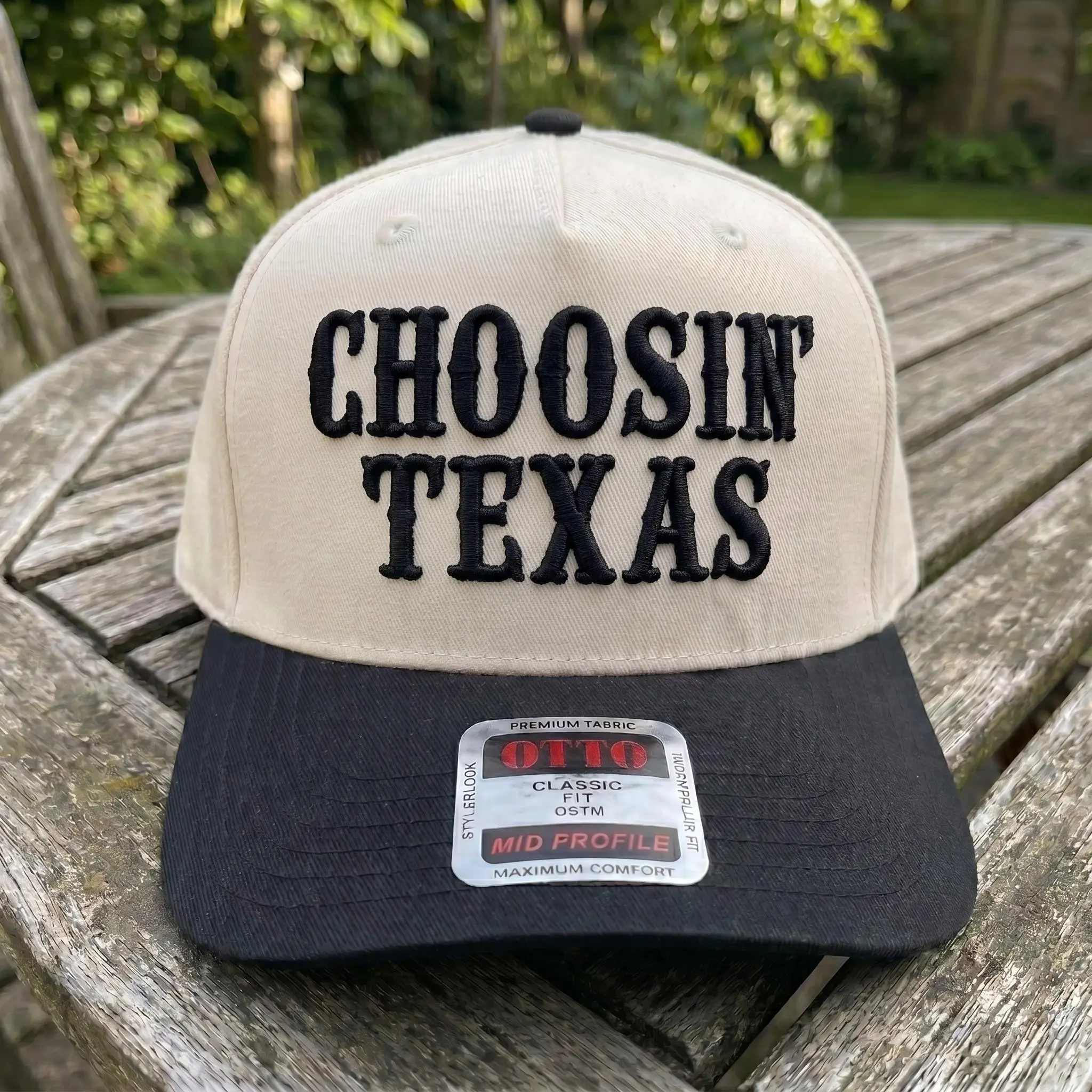 Choosin' Texas Pride Embroidered Hat, Vintage Americana Lone Star State Baseball Cap, Unisex Hat, Gameday Hat, Trucker Hat, Trendy Hat