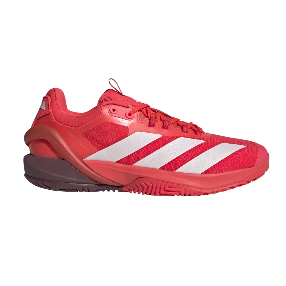 adidas Mens Adizero Cybersonic 2 Tennis Sneakers Shoes - Red