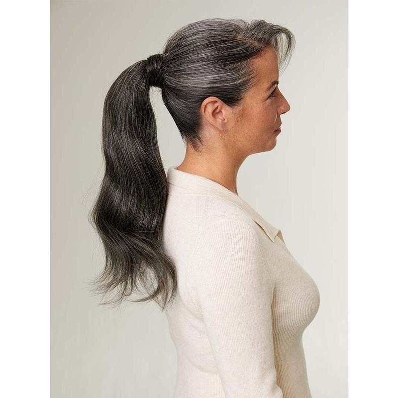 16" Dark Gray Ponytail Extension (100g)
