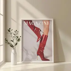 Feminist Wall Art, Fashion Magazine Poster, Vintage Magazine Poster, Retro Fashion Canvas, Trendy Magazine Cover, Luxury Magazine Print