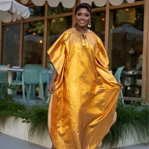 Malaika Shimmery Gold Kaftan