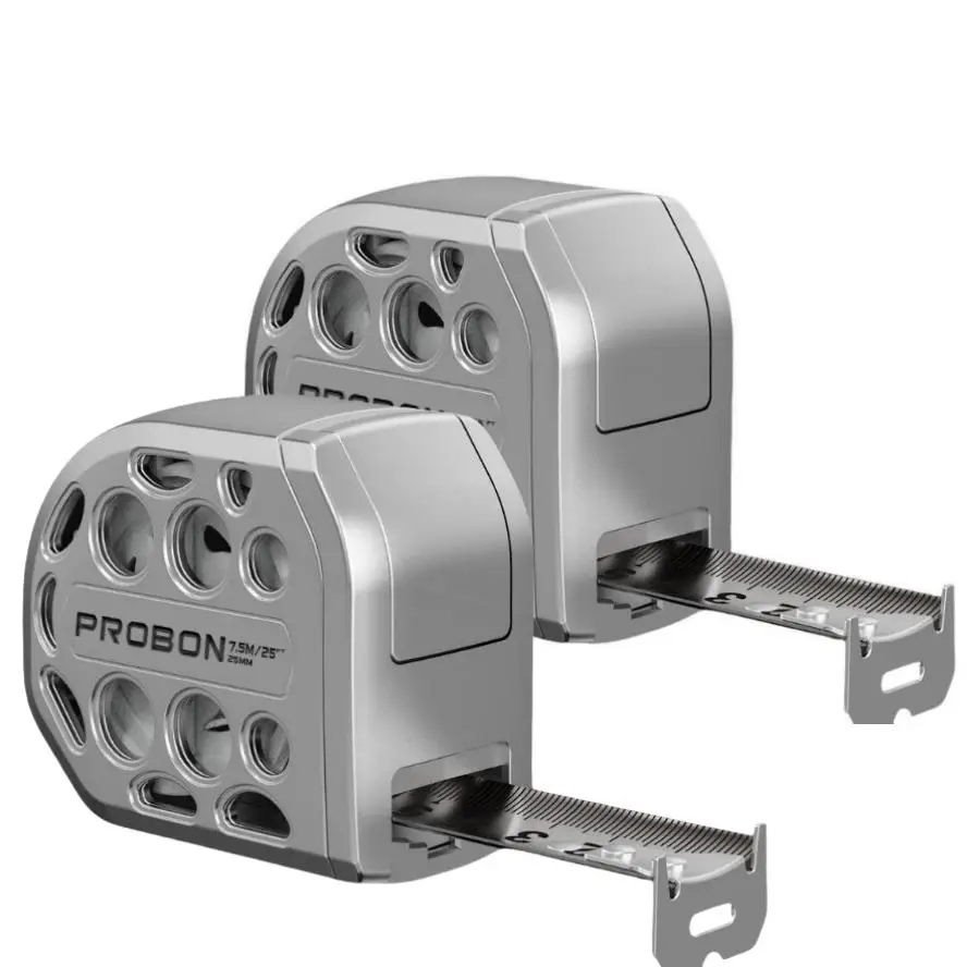 16/25ft Retractable Measuring Tape, Double-sided Graduations Waterproof Stainless Steel Measuring Tape with Auto-lock Function, Magnetic Engineer Rule