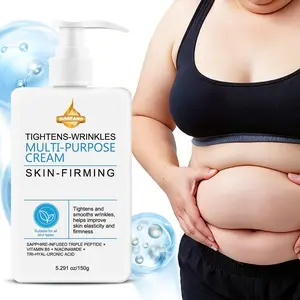 SUMFANG Multi-Effect Firming & Anti-Wrinkle Cream 150g | Sapphire Peptide Complex + Tripeptide + Niacinamide, improves wrinkles and sagging | Triple Hyaluronic Acid + Vitamin B5 for deep hydration