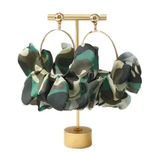 Camo Full Hoop Earrings