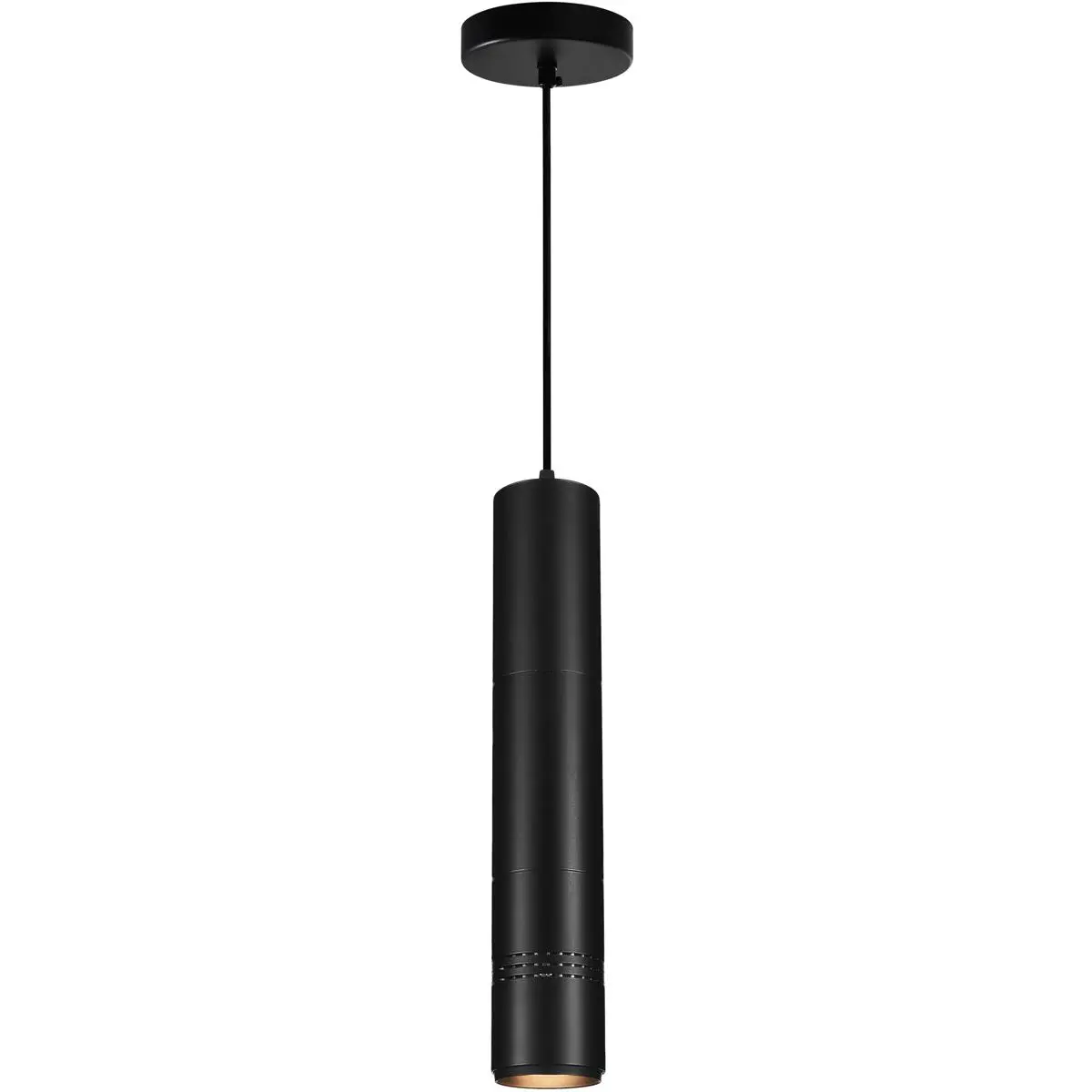 CWI Lighting Stowe LED 3 inch Black Down Mini Pendant Ceiling Light 7117P3-1-101-A