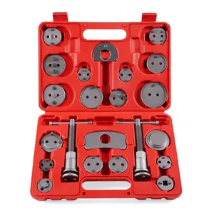 Orion Motor Tech 24pcs Heavy Duty Disc Brake Caliper Tool Set Disc Brake Caliper Compressor Wind Back Tool Brake Spreading Tools, Red/Blue/Black Brake Caliper Tool Set,Fits Most American, EU, JP Autos Repair Tool Set, Adjustable Kit