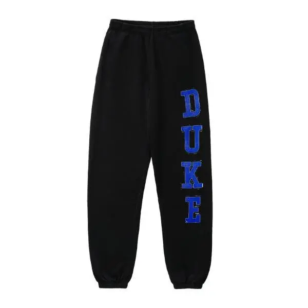 Duke University Joggers, College Letter Sweatpants, Black Athletic Pants, Unisex Casual Streetwear for Men and Women - Blue Varsity Style Bottoms, Trendy Top Sweatpants, Unisex Cotton Graphic Casual Sweatpants, Gift For Men and Women, Best Gift SS