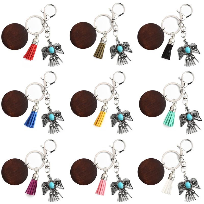 Bohemian Alloy Eagle Ethnic Pendant Vintage Western, American Eagle Keychain