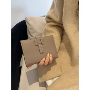 Women's Plain Color Wallet with Multiple Card Slots, Bank Credit Card Holder, Driver License Case, Daily Use & Travel Accessories