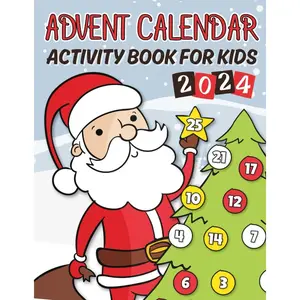 Advent Calendar 2024: Christmas Activity Book for Kids: How to Draw, Mazes, Hidden Picture Puzzles, Coloring Pages, and More! The Perfect Gift for Boys and Girls (Christmas Stocking Stuffers for Kids) Paperback – October 13, 2024