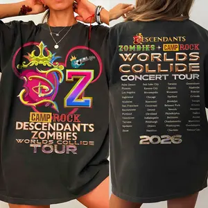 Descendants Zombies Concert Tour Shirt, Channel Music Festival 2026 Shirt, Malachi Barton Freya Skye Shirt For Fan