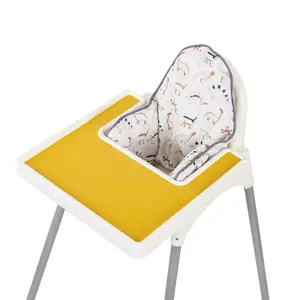 Inflatable Supporting Cushion for IKEA High Chair Baby High Chair Cushion with Colorful Printing Dinosaurs Included