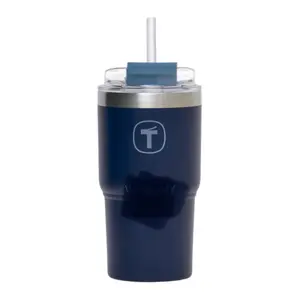 Tupperware Big T 21 ounce drink tumbler Bottle Beverage Coffee Straw Lid Drinkware