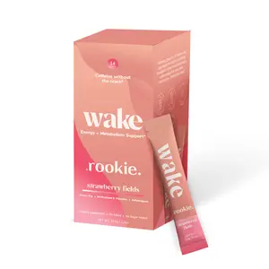 Rookie Wake Energy & Focus Drink - 125mg Green Tea Caffeine, B Vitamins, Sugar-Free, Natural Antioxidant Beverage for Sports & Professionals