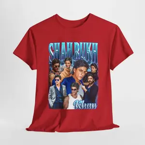 Shah Rukh Retro Collage Shirt , Bolly wood Icon Tee, 90s Bollywood Fan Gift, SRK Graphic Tee, Vintage Indian Cinema Style Shirt Unisex