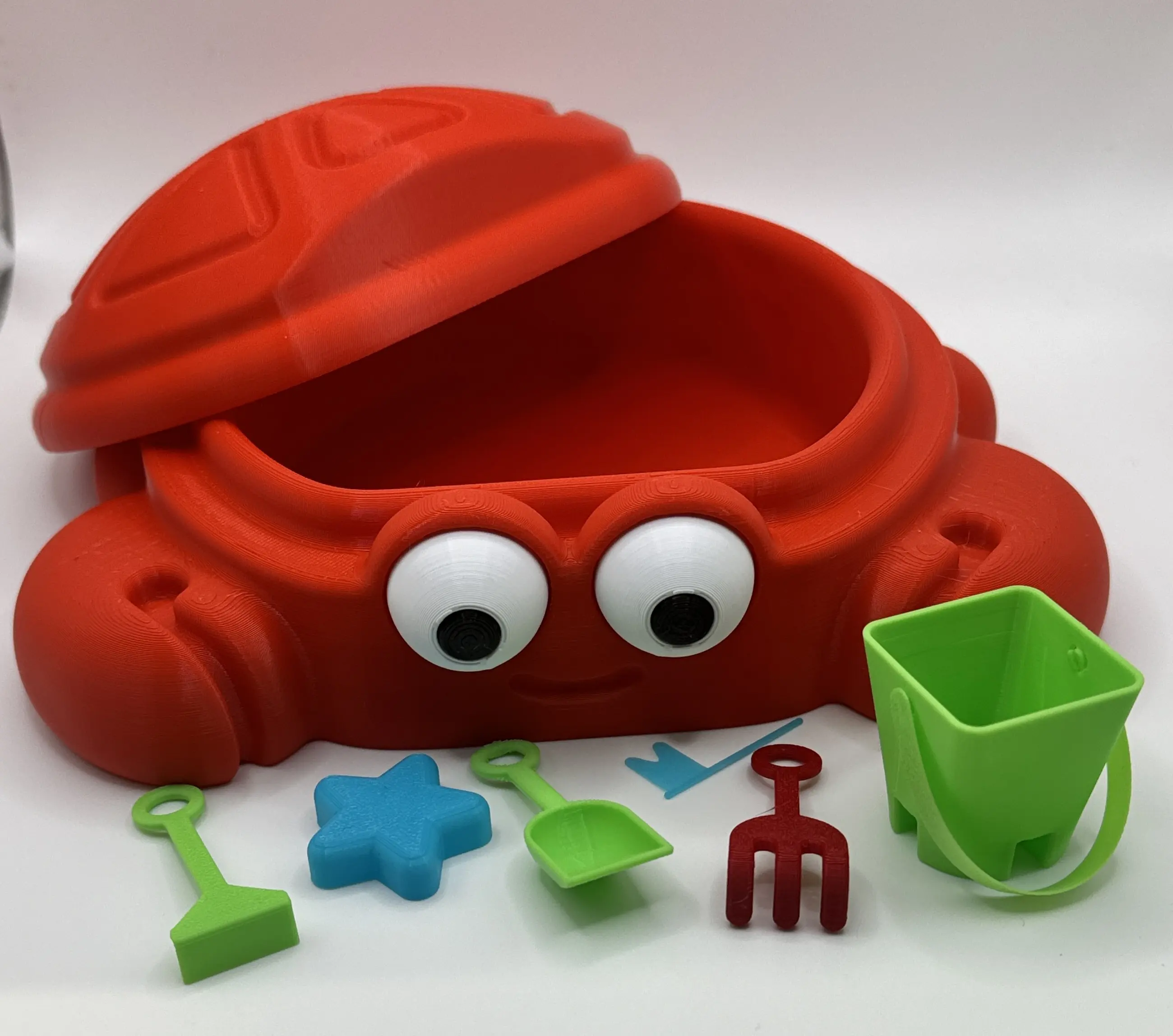 Mini Old School Crab Sandbox with Toys | Retro | Nostalgia