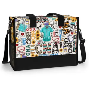 Large  Tote Bag with Pockets and Zipper for Travel, Work, Grocery.  for CNA.