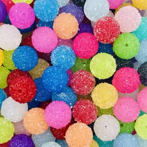 Sugar Beads 20mm - Colorful Round Beads in Assorted Colors for Crafting and Decoration