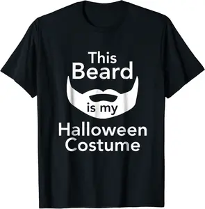 Mens This Beard Is My Halloween Costume Men's T-shirt - Nicolekhach Shop 84B07L9T1QK7