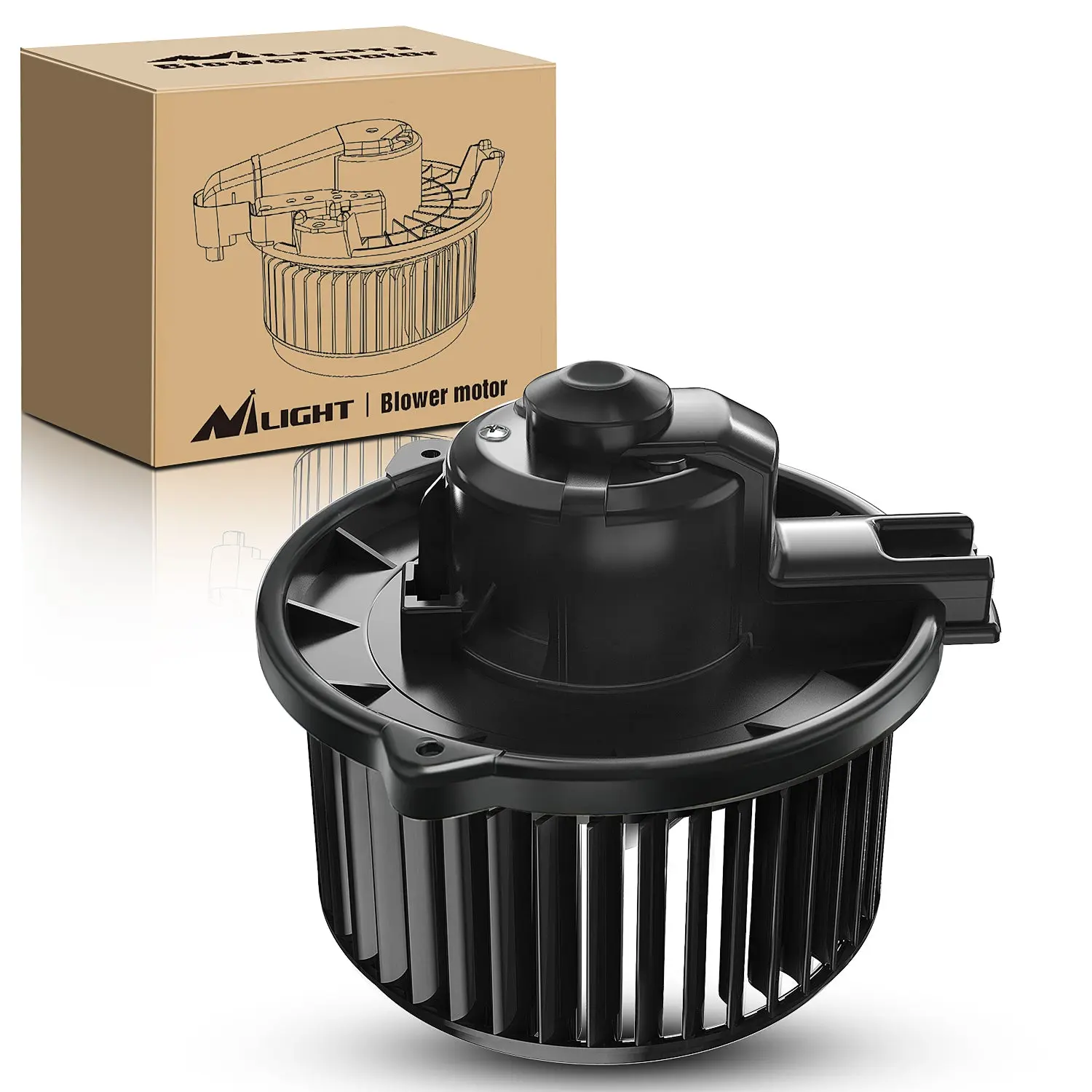 Nilight 80W Power HVAC Heater Blower Motor Fan with ABS Housing & Precision Mold, Fit for Toyota Corolla Matrix 2003-2008, Replaces 8710302370,700057,TO3126102,87103-02070,8710302050,615-5018