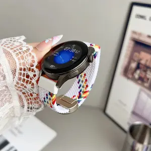 Unisex Nylon Watch Band, Magnetic Closure, Metal Strap, Casual Sporty Style, Fits 20mm/22mm Huawei Android Watches, Gift Idea