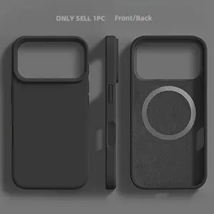 Luxury Magnetic Shockproof Protective Case for Apple iPhone 17 Pro Max 17 Pro 17 Air 17 16 16 Pro Max 16 Plus 16 15 14 13 12 11 Liquid Cases Bumper Soft Cover Phone Accessories, Magnetic Phone Case, Phone Case with Magnet, Casing, Protector