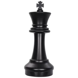 MegaChess 16-Inch Dark Plastic King Giant Chess Piece, Collectibles for Interactive Family Game Challenge