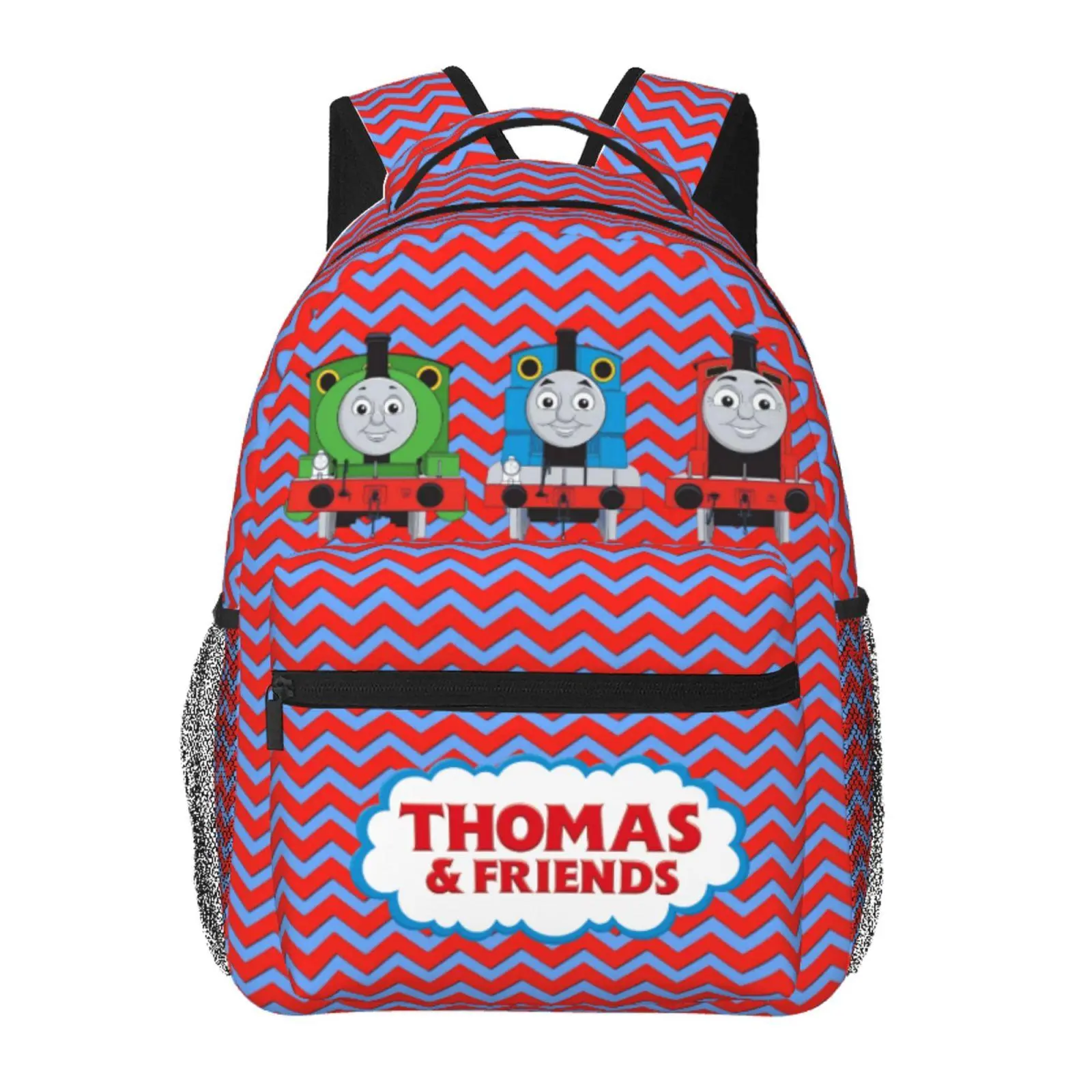 Thomas & friends Casual Backpack Thomas the train Student Bag for Adults Thomas Lightweight Daypack with Adjustable Padded Shoulder Straps & Multiple Storage Pockets, Ideal Back to School Supplies