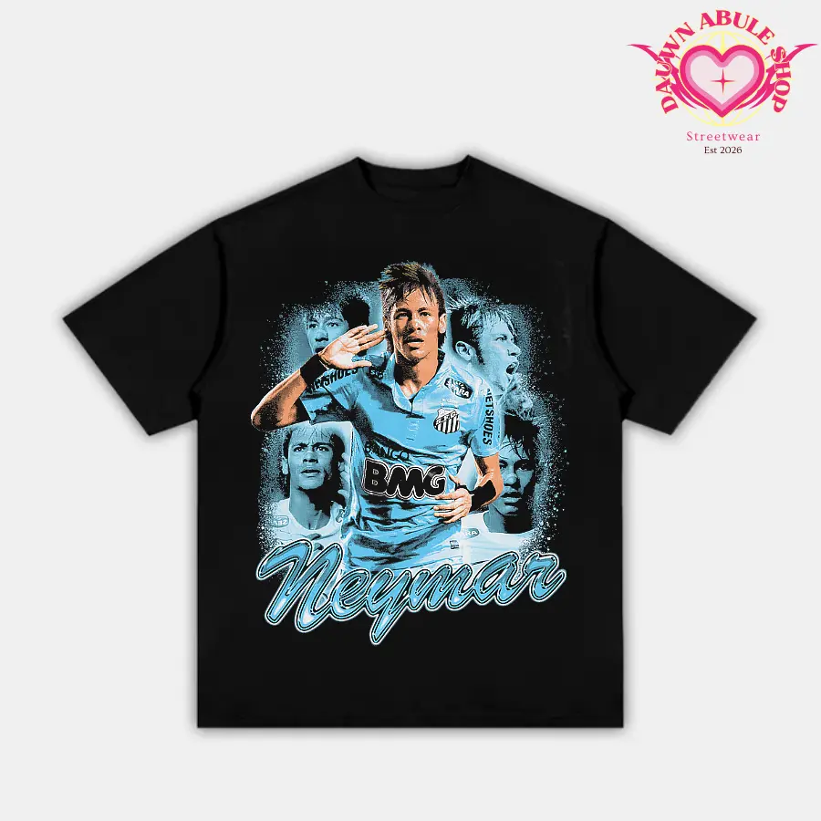 Adult and Youth Neymar “Blue Skin” Graphic T-Shirt, summer tee, vintage y2k, graphic tees, mens clothing, youth boys clothing, kids clothing, streetwear, gift for fan