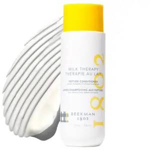 Beekman 1802 Milk Therapy Peptide Conditioner – Boosts Hair Softness & Shine with Goat Milk Proteins, Brazilian Flex Peptide Bond & Hydrolyzed Collagen, Safe for Color-Treated Hair, 8.45 fl oz