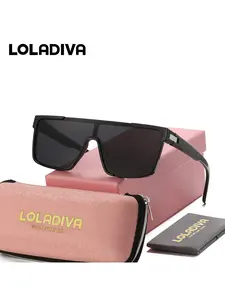LOLADIVA Unsex Trendy Stylish Half Frame Sunglasses Capture Attention Alien Frame Sunglasses UV400