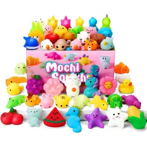 Easter Mochi Squishy Toys Set, Random 25 Pack Mini Squishy Mochi, Party Favors  Kids, Kawaii Stress Relief Toys, Basket Stuffers, Goodie Bags Fillers, Birthday Gifts, Classroom Prizes