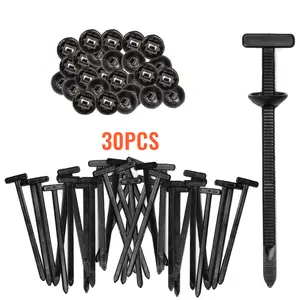 30Pcs 50Pcs 100 Pcs Nylon Universal Cable Tie Buckles Multifunctional Zip Ties with Pin & Button Design UV Resistant Plastic Fasteners for Car Repairs Daily Use