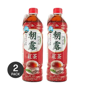 2 Pack KUANG QUAN Taiwan Cold Brew Tea - Morning Dew Black Tea 585ml Each | Low Caffeine, Authentic Taiwanese Flavor