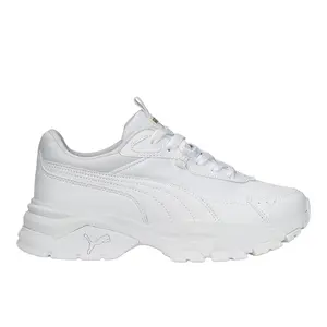 PUMA Womens Cassia Via Lace Up Sneakers Shoes Casual - White