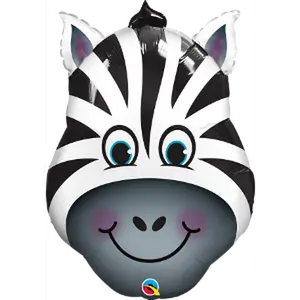 32" Zebra Head Shape Foil Balloons 1ct #35404