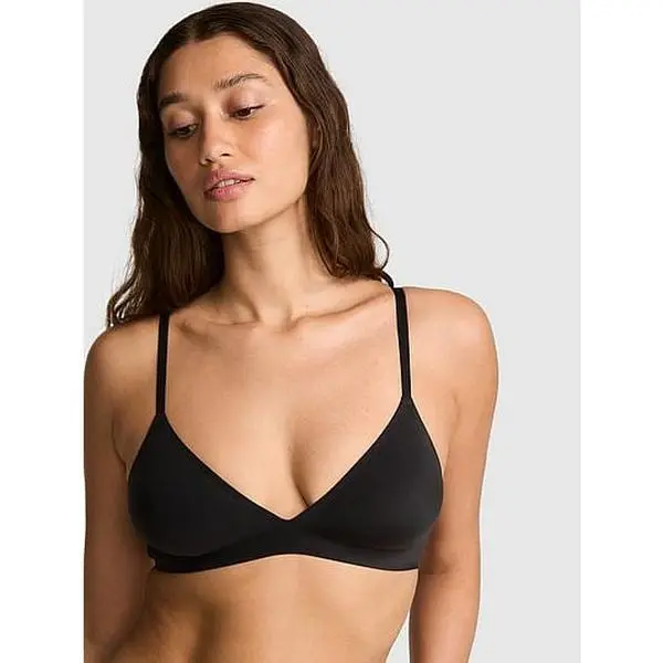 PINK Marshmallow Unlined Wireless Comfy Bralette