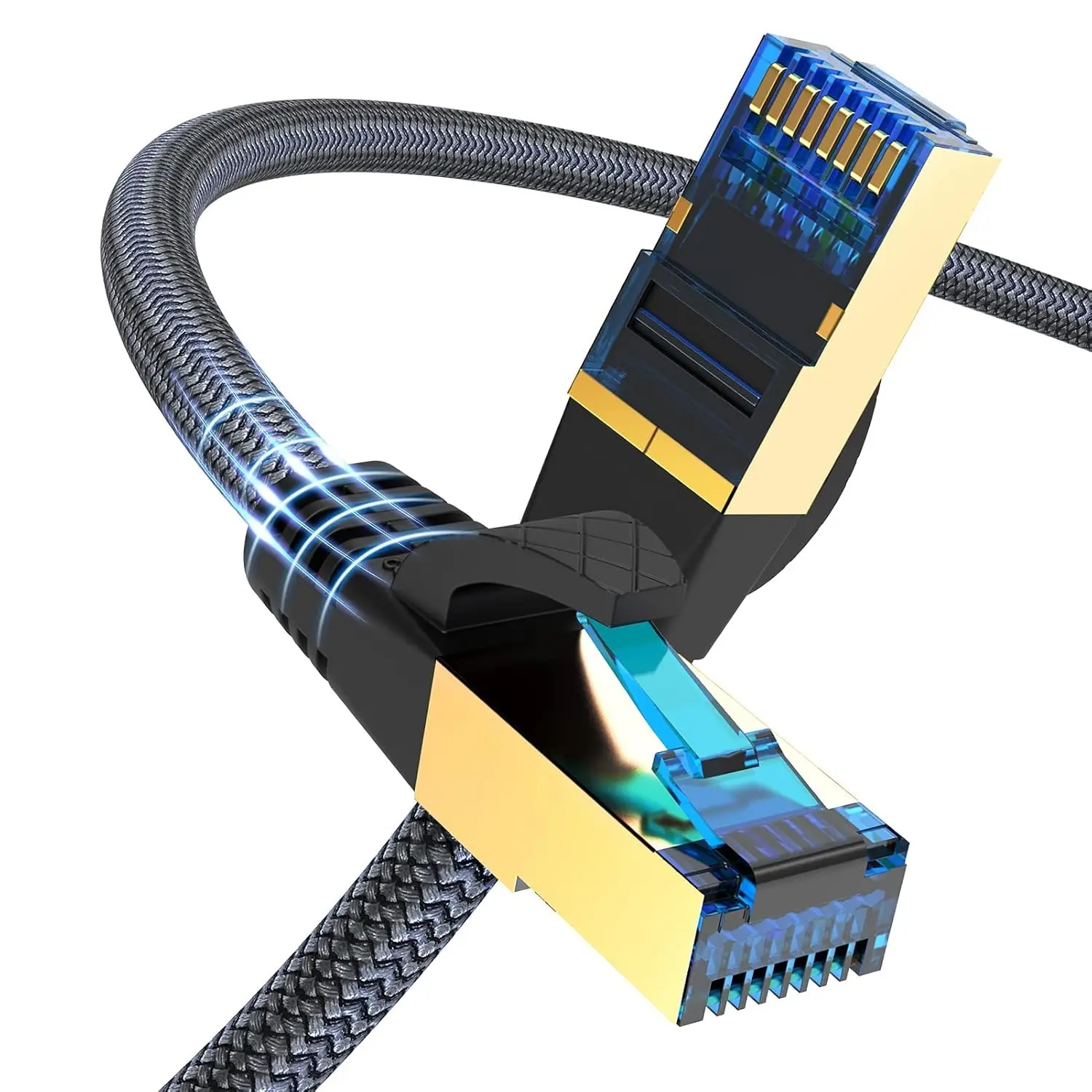 Cat 8 Ethernet Cable 6 ft, High Speed Gaming & Gigabit Ethernet, Heavy Duty 26AWG 40Gbps, 2000MHz, S/FTP for Xbox, PS5, Router