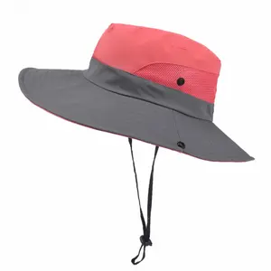 2026 New Parent-Child Summer Sun Hat for Women & Kids, Ponytail Hole Big Brim Bucket Hat, Outdoor Breathable UV Protection Hat
