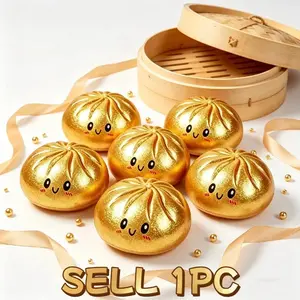 1Pcs Glitter Dumpling Squishy Toy - 4 Colors Pomegranate Filled, Fun Stress Relief Gift, Upgraded Quality, 2026 New Shimmering Dumplings