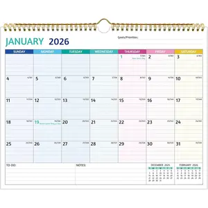 2026-2027 Wall Calendar - Run Now to Jun 2027, 14.57 x 11.42 In, 2026 Calendar, 18 Months Calendar 2026-2027, Monthly Calendar with Ruled Blocks, Thick Paper, Holidays, To-do & Notes