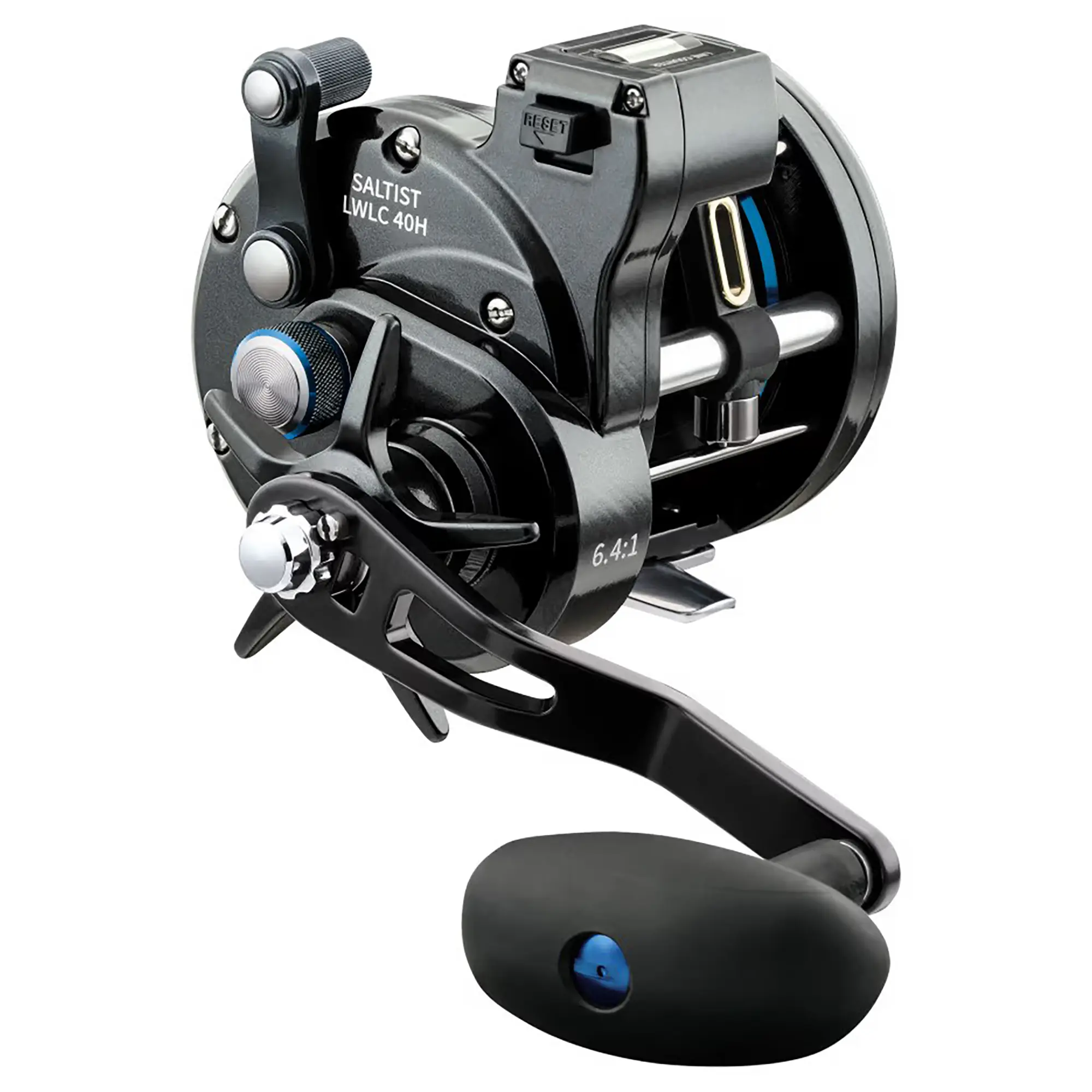 Daiwa Saltist Right-Hand Conventional Fishing Reel - Levelwind Line Counter, Rugged Aluminum Frame, Matched Line Capacity, Outdoor Use, Fishing Accessories