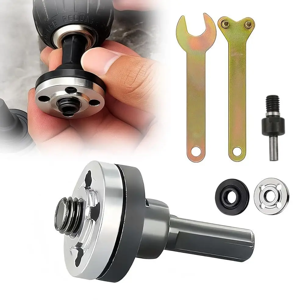 6mm & 10mm Arbor Mandrel Adapter with Spanner, Angle Grinding Tools Accessories, Hardware, Heavy Duty, Industrial