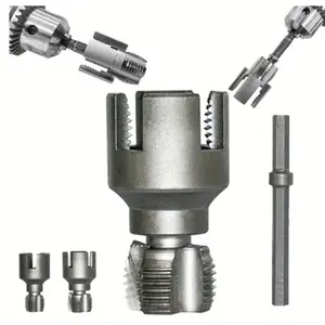 2PCs Pipe Thread Cutting Tool, Internal and External Re-Opening Thread Opening Tool