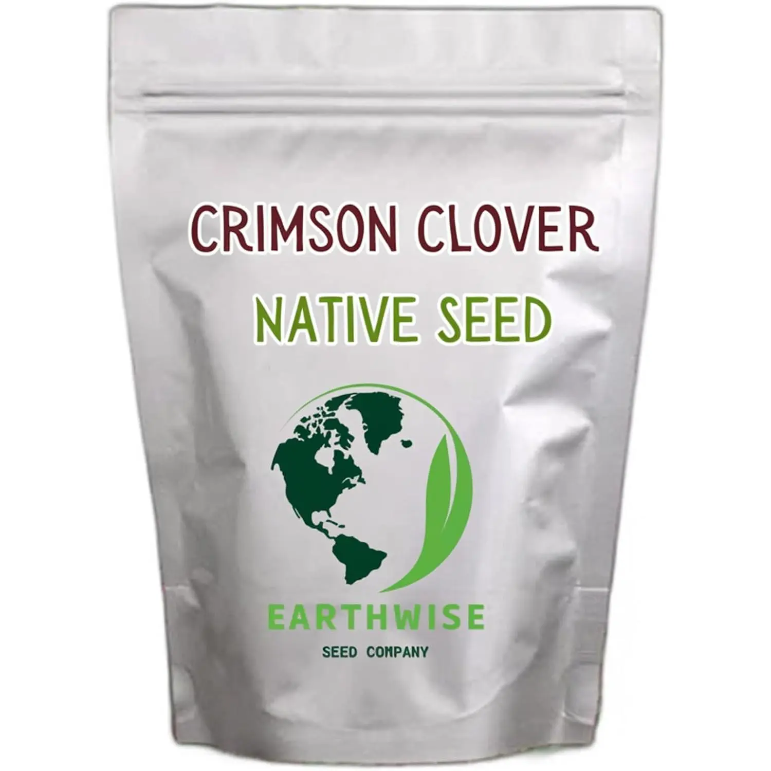 Earthwise Crimson Clover Seeds (Trifolium Incarnatum) – Over & Over Variety, 1/2 lb Bag, Clover Seeds for Lawn, Covers Up to 500 sq ft