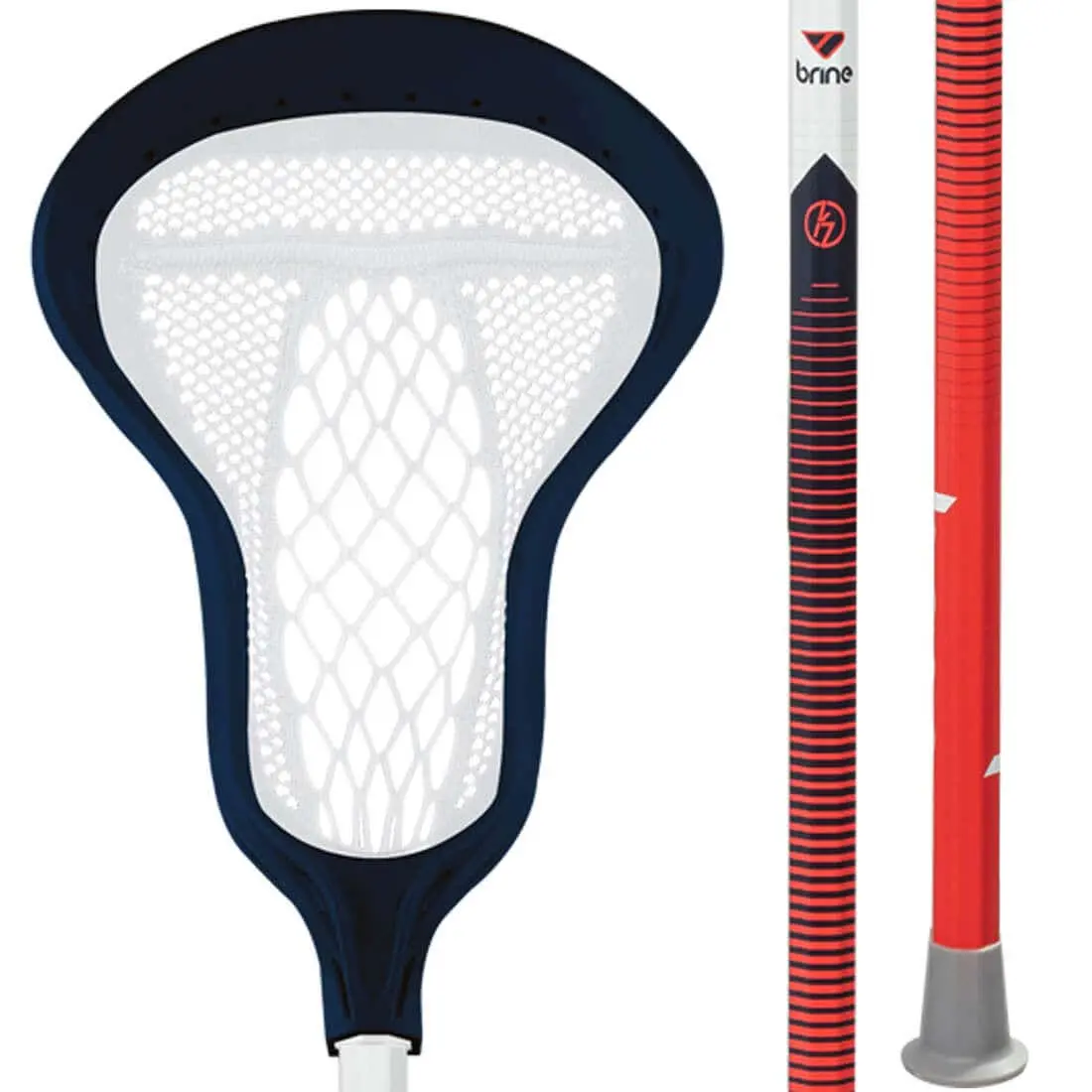 Girls' Complete Lacrosse Stick, USA Edition | Youth Stick for Beginners with a Warp Knit Pocket, Wide Face Shape, Scoop Angle, and Shorter 37” Handle, Beginning Player, Youth Size, Ground Balls