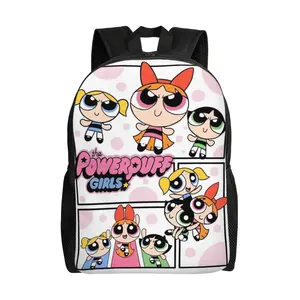 The Powerpuff Girls All Over Print Water Resistant Laptop Backpack for 15 inch Laptop iPad