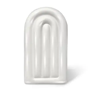 MINNIDIP Balloon Garland 6ft Fluted Arch in White Pearl
