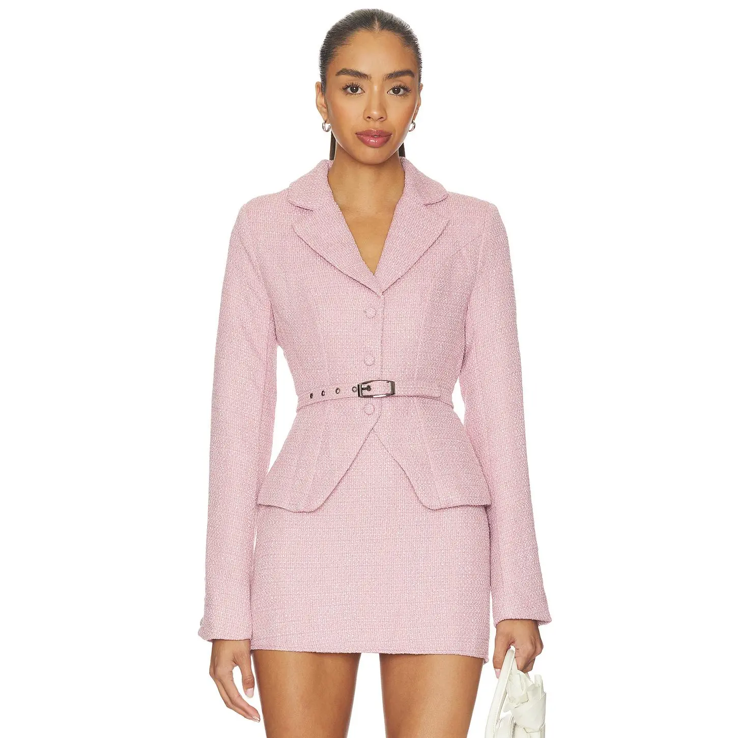 MORE TO COME Fawm Blazer in Pale Pink