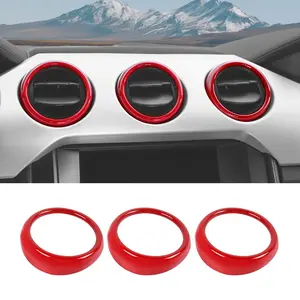 For 2015-2023 Ford Mustang AC Air Vent Outlet Cover Trim Car Interior Accessories Auto Decoration Kit Design Accessory ABS Material UV Resistant